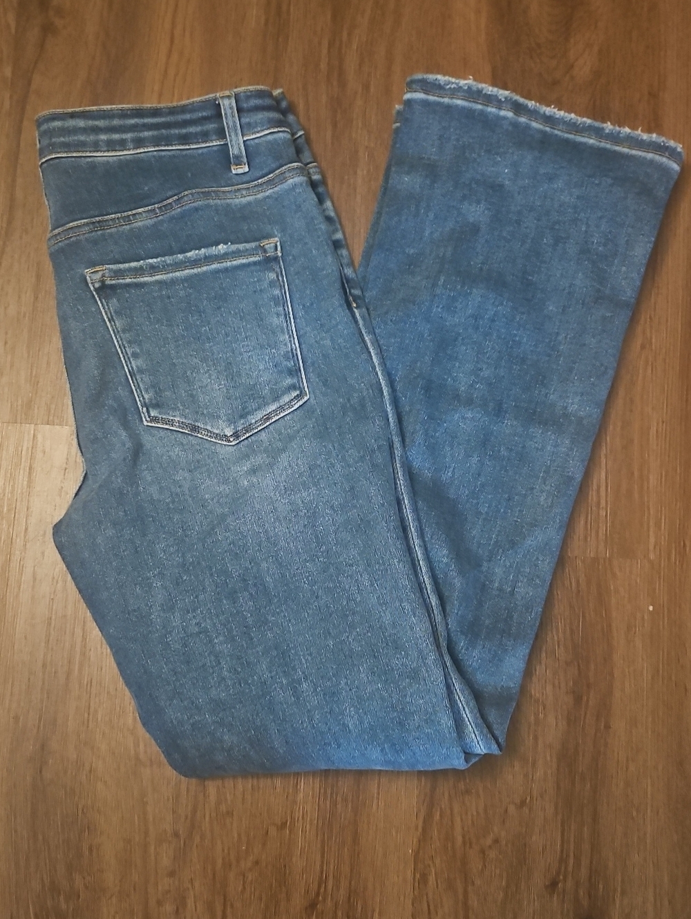 Lovervet By Vervet Boot Cut Jeans with Raw Hem Size 31 / 13